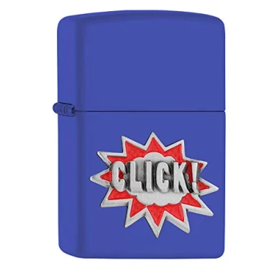 Image of Zippo Lighter, Metal, Royal Blue Mat, Normal