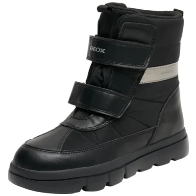 Image of Geox J Willaboom Boy B Ab Ankle Boot, Black, 5 UK