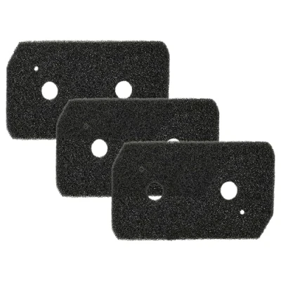 Image of vhbw 3x Foam Pad Filter compatible with Siemens WT45H200/04, WT45H207IT/03, WT45H207IT/04, WT45H208DN/01 Tumble Dryer Replacement Set