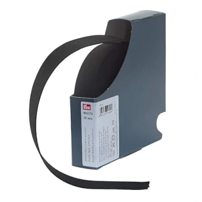 Image of Prym Soft Elastic Band 25 mm Black, 57% Polyester, 43% ED