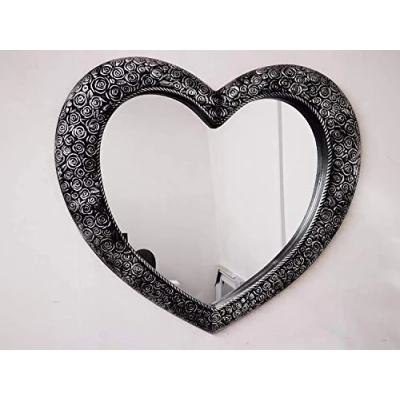 Image of Homely 67 x 58cm Heart Shape Designer Wall Mirror Beautiful Decoration Art Piece Gift