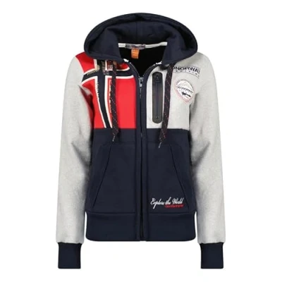 Image of Geographical Norway Gexplore Lady Women&#039;s Zip Sweatshirt Warm Hoodie Jacket Spring Summer Autumn Winter Season (Light Grey XXL)