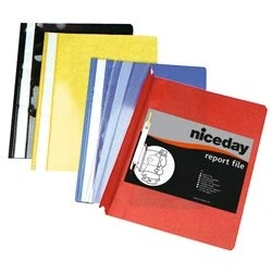 Image of Niceday Pack of 25 Report Files A4 Assorted Colours 182251