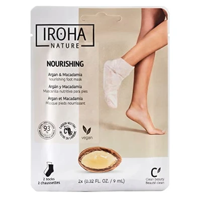 Image of Iroha Nature Nutritive Socks Mask for Feet Argan Oil, 1 use