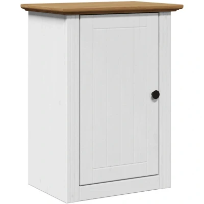 Image of vidaXL Bathroom Wall Cabinet BODO White and Brown 44x30x60 cm