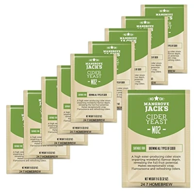 Image of 10x Mangrove Jack Yeast Cider M02 Craft Series 9g Treats 23L