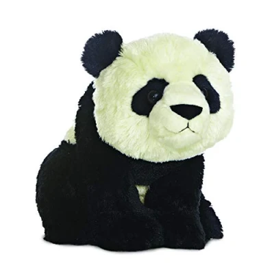 Image of Aurora, 19263, Destination Nation Panda, 11In, Soft Toy, Black and White