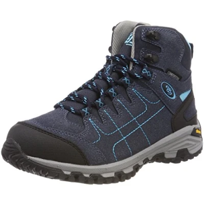 Image of Brütting Women&#039;s Mount Shasta High Rise Hiking Shoes, Blue (Navy/Turquoise), 3.5 UK