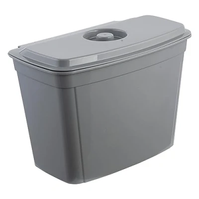 Image of keeeper Hanging waste bin, 4 L, With lid, Milan, Nordic Grey (grey)