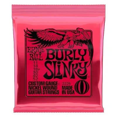 Image of Ernie Ball Burly Slinky Nickelwound Electric Guitar Strings 11 52 Gauge