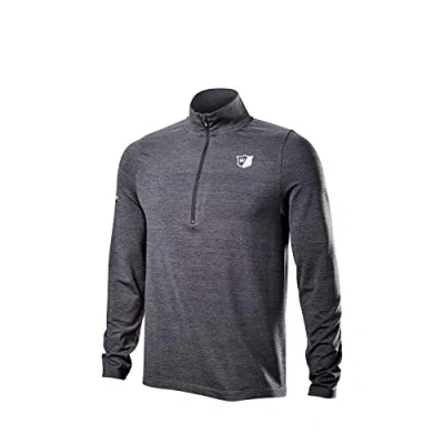 Image of Wilson STAFF Men&#039;s Golf Thermo Shirt, MODEL THERMAL TECH, Polyester/Spandex, Black, Size M, WGA700719MD