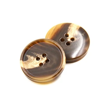 Image of Classic Suit Buttons Elegent Overcoat Resin Bulk Fastener DIY Crafts Sewing Fasteners 4 Holes Pack of 10