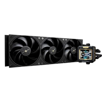 Image of Thermalright FW360 Black CPU AIO Cooler,PC 360 Specification Water Cooler System,IPS LCD Screen with 320*240 Resolution,for AM5&amp;Intel LGA1700/1851,High Performance Pump,Comes 2.4 inch Display