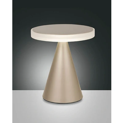 Image of Neutra Integrated LED Table Lamp Gold Matt Glass