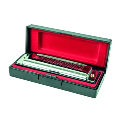 Image of 🎶 Premium Metal Harmonica in C The Perfect Companion for Blues Lovers!