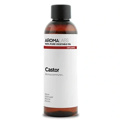 Image of ORGANIC CASTOR Oil 100mL 100% Pure, Natural, Cold Pressed and Cosmos Certified AROMA LABS (French Brand)