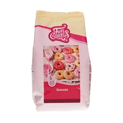 Image of FunCakes Mix for Donuts, Easily Bake your own Donuts at Home in the Fryer or Oven, Halal. 500 g.