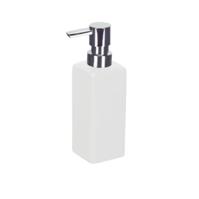 Image of Kleine Wolke Soap Dispenser, Ceramic, White