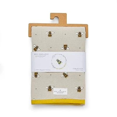 Image of Cooksmart British Bee Designed Table Cloth Cover For All Dining Tables Covers To Suit Modern Homes