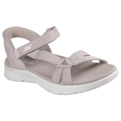 Image of Skechers Women&#039;s GO Walk Flex Sandal Illuminate, Taupe, 7 UK