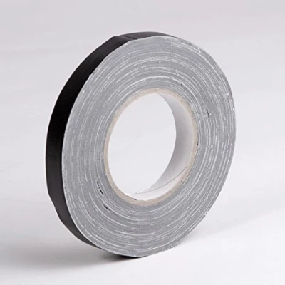 Image of Clairefontaine Ref 97035C Banded Fibre Tape (Single Roll) 19mm x 50m Size, 280 Microns Thick Suitable for Covering Nails on Canvas Boards Black