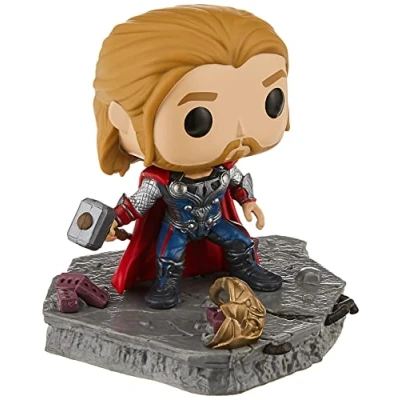 Image of Funko POP! Deluxe: Marvel Avengers Thor (Assemble) Collectable Vinyl Figure Gift Idea Official Merchandise Toys for Kids &amp; Adults Movies Fans Model Collectors and Display