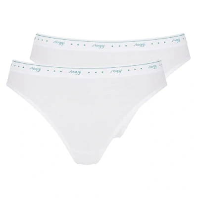 Image of Sloggi Women&#039;s 24/7 100 Tai 2P Briefs, WHITE, 22