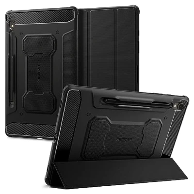Image of Spigen Rugged Armor Pro Case Compatible with Samsung Galaxy Tab S9 (2023) Black