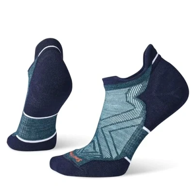 Image of Smartwool Womens Run Targeted Cushion Low Ankle Socks, TWILIGHT BLUE, M EU