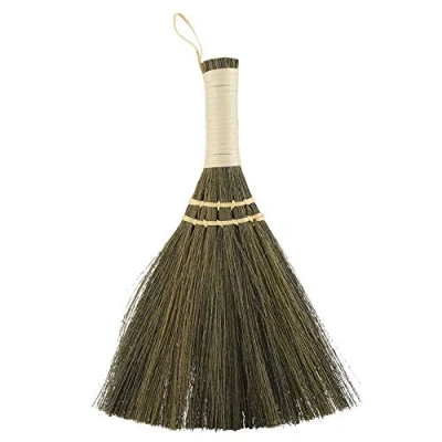 Image of Manual Little Broom, Household Straw Braided Small Broom Handmade Dust Floor Cleaning Indoor Outdoor Rough Surface