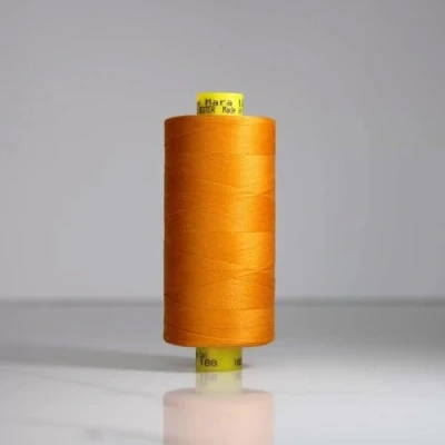 Image of Gutermann Mara 120 All Purpose Polyester Sewing Thread 1000m Spool, UV Resistant, Silky Shine, Tear &amp; Abrasion Resistant Perfect for Machines or Hand Sewing/Colour 188
