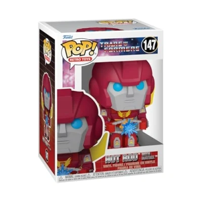 Image of Funko POP! Vinyl: Transformers Hot Rod With Matrix Classic Collectable Vinyl Figure Gift Idea Official Merchandise Toys for Kids &amp; Adults TV Fans