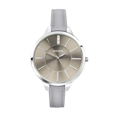 Image of Sekonda Women&#039;s Quartz Watch with Beige Dial Analogue Display and PU Strap 2251.27