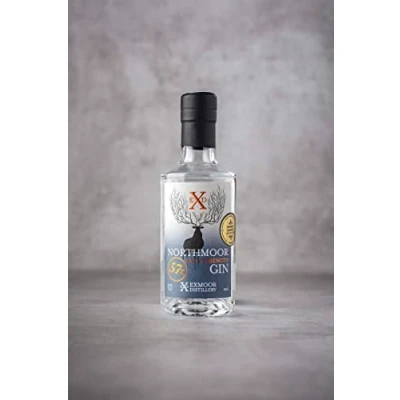 Image of Northmoor Gin, Hand Crafted and Distilled by Exmoor Distillery, Craft Gin Gift (Northmoor Navy 20cl Bottle)
