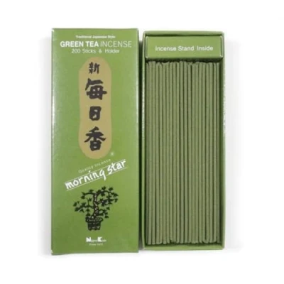 Image of Nippon Kodo Morning Star Green Tea 200 Bars Japanese Frankincense