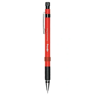 Image of rOtring Visumax Mechanical Pencil 0.7 mm 2B Lead Red Barrel 12 Count
