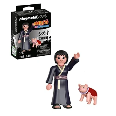 Image of Playmobil 71115 Naruto: Shizune Figure Set, Naruto Shippuden Anime Collectors Figure, Playset Suitable for Children and fans 5+ years