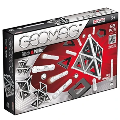 Image of Geomag 013 Panels Black and White,104 Pieces
