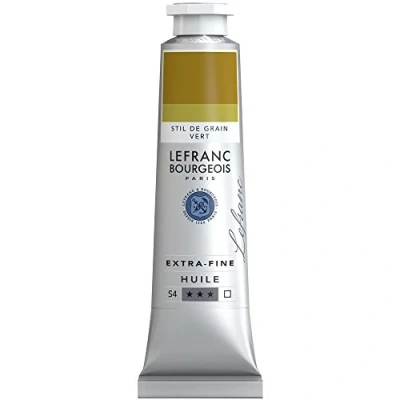 Image of Lefranc Bourgeois, oil based paint, Stil De Grain Green, 40ml