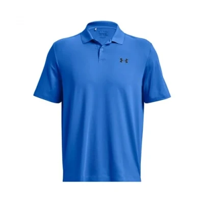 Image of Under Armour Men Performance 3.0 Polo Golf Shirt, (464) Water/Black, XS