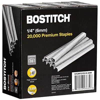 Image of Bostitch B8 Staples 3/8 Inch Powercrown Pack of 20,000