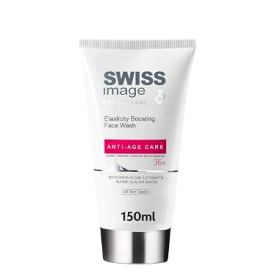 Image of SWISSIMAGE ANTI AGE 36+ Elasticity Boosting Face Wash Natural and Effective Ingredients Parabens, SLE/SLES, Phthalates free 150ml