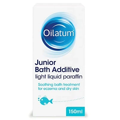 Image of Oilatum Junior Bath Additive, Eczema and Dry Skin Emollient, Soothing Hydrating Formula for Sensitive, Itchy Skin, Dermatologist Recommended Relief Kids, 1 x 150ml