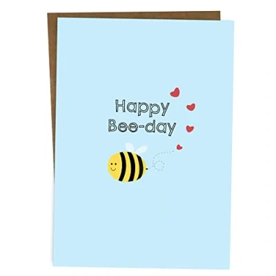 Image of BYANIKA A6 Happy Birthday Card For Him Her Best Friend Son Daughter Girlfriend Wife Husband Brother Sister Cute Pun