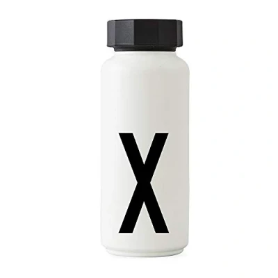 Image of Design Letters Personal Thermo/Insulated Bottle (White) X BPA Free Double Walled Vacuum, Stainless Steel, Nordic Design, Keeps Cold for up to 24 Hrs/Hot 12 Hrs, 500 ml, Leak Proof, 280 g.