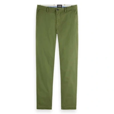 Image of Scotch &amp; Soda Men&#039;s Mott Slim Fit Chino, Army 0115, 31 W/30 L
