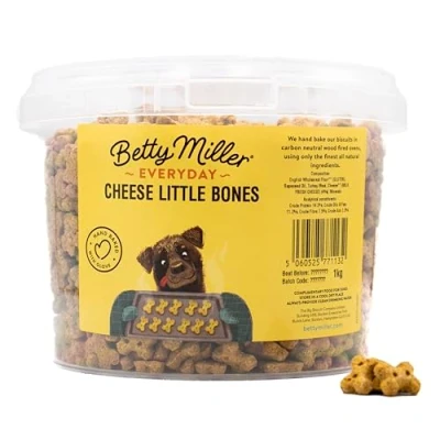 Image of Betty Miller Dog Treats Baked Biscuits 1kg, Little Cheese Bones