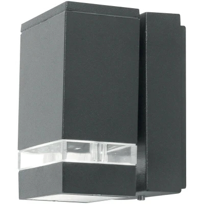 Image of Jannik LED 2 Light Outdoor Wall Graphite IP44
