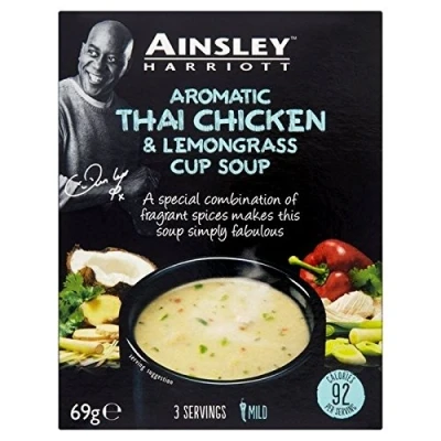 Image of Ainsley Harriot Thai Chicken Cup Soup 69g Pack of 2