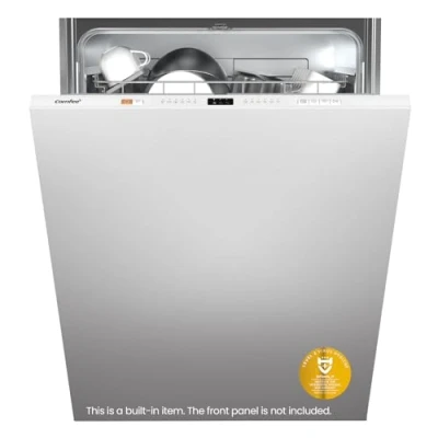Image of COMFEE&#039; KWH BD1215P W Fully Integrated Dishwasher with 12 Place Settings, Cloud Wash, Extra Drying, Built in Delay Start, Quick Wash White , Chrome Finish